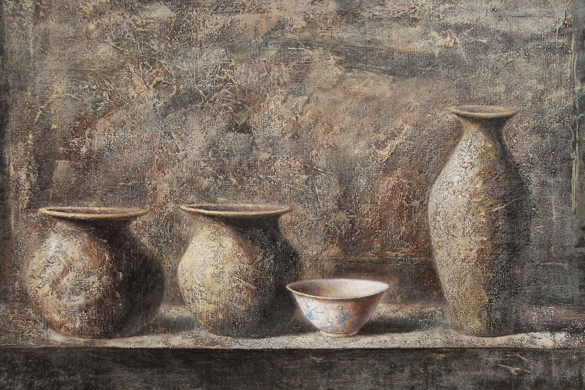 (D ) 青花瓷 油画